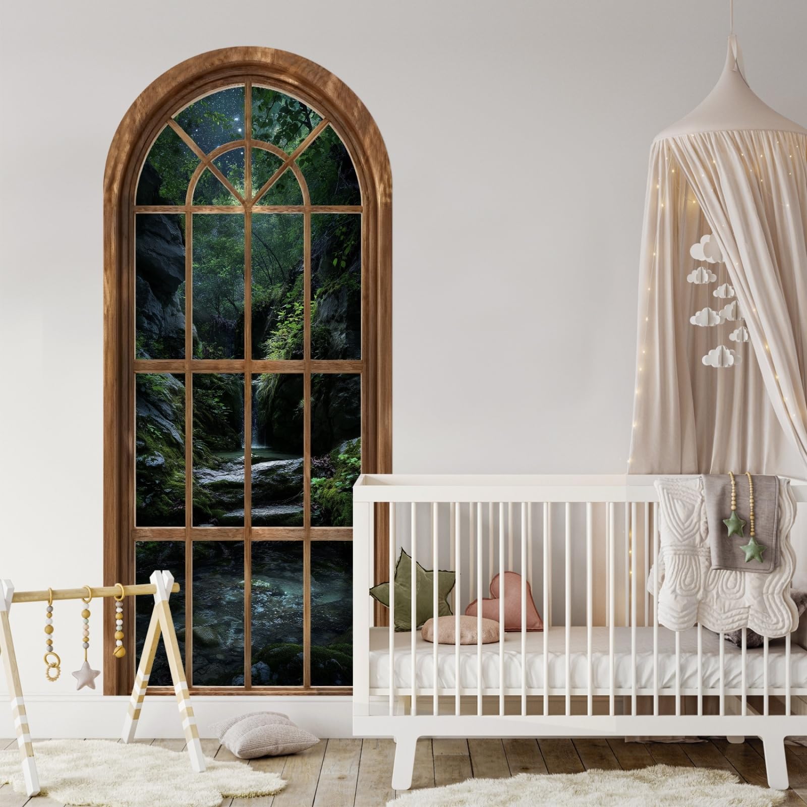 Autocollant mural plantes vertes déco chambre enfant stickers 3D DIY
