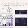 MechLands AJAZZ AK820 MAX HE Rapid Trigger Keyboard Wired Wireless Gaming Keyboard Hall Effect Gasket Mechanical Keyboard Adjustable Actuation Magnetic Switch RGB for Win/Mac White, Wired