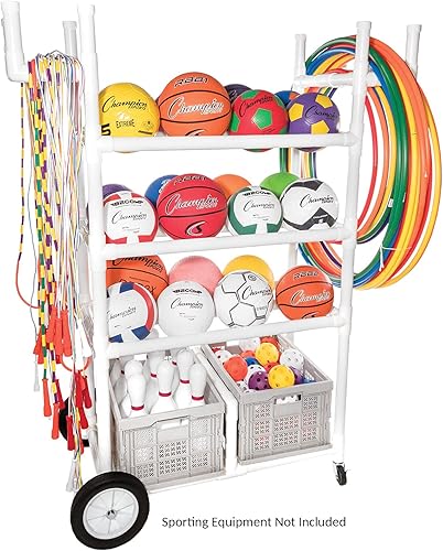 Miniatura 2 de Champion Sports Carro todo terreno de alto impacto - 53" L x 19" W x 59" H - Blanco