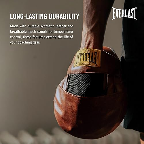 Miniatura 5 de Everlast 1910 Leather Focus Mitts  Guantes de entrenamiento vintage