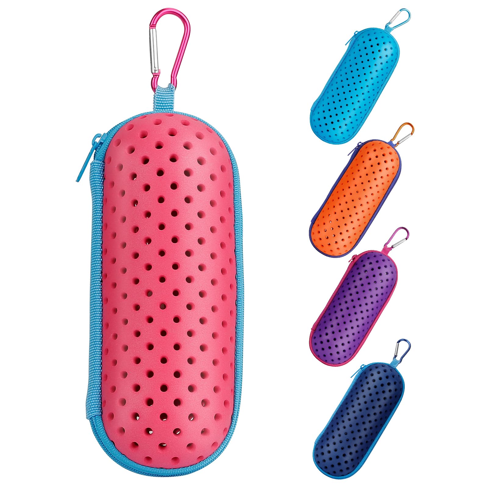 Swim Goggle Case For Swimming Goggles, Sunglasses, Zipper Eyeglasses Case