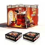 Magic Train Station Book Nook Kit: Acrylic Train 3D Puzzle Model with Lights, Magical Platform Scene Wizard, Xmas Gifts Toy for Boys Girls Kids Teens Adults, Desk Room Decor Home Decoration 8+