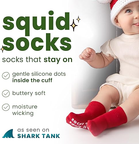 Miniatura 2 de squid socks Calcetines de viscosa de bambú 0-6M, 6-12M, 12-24M y 2T-3T Calcetines que se mantienen puestos
