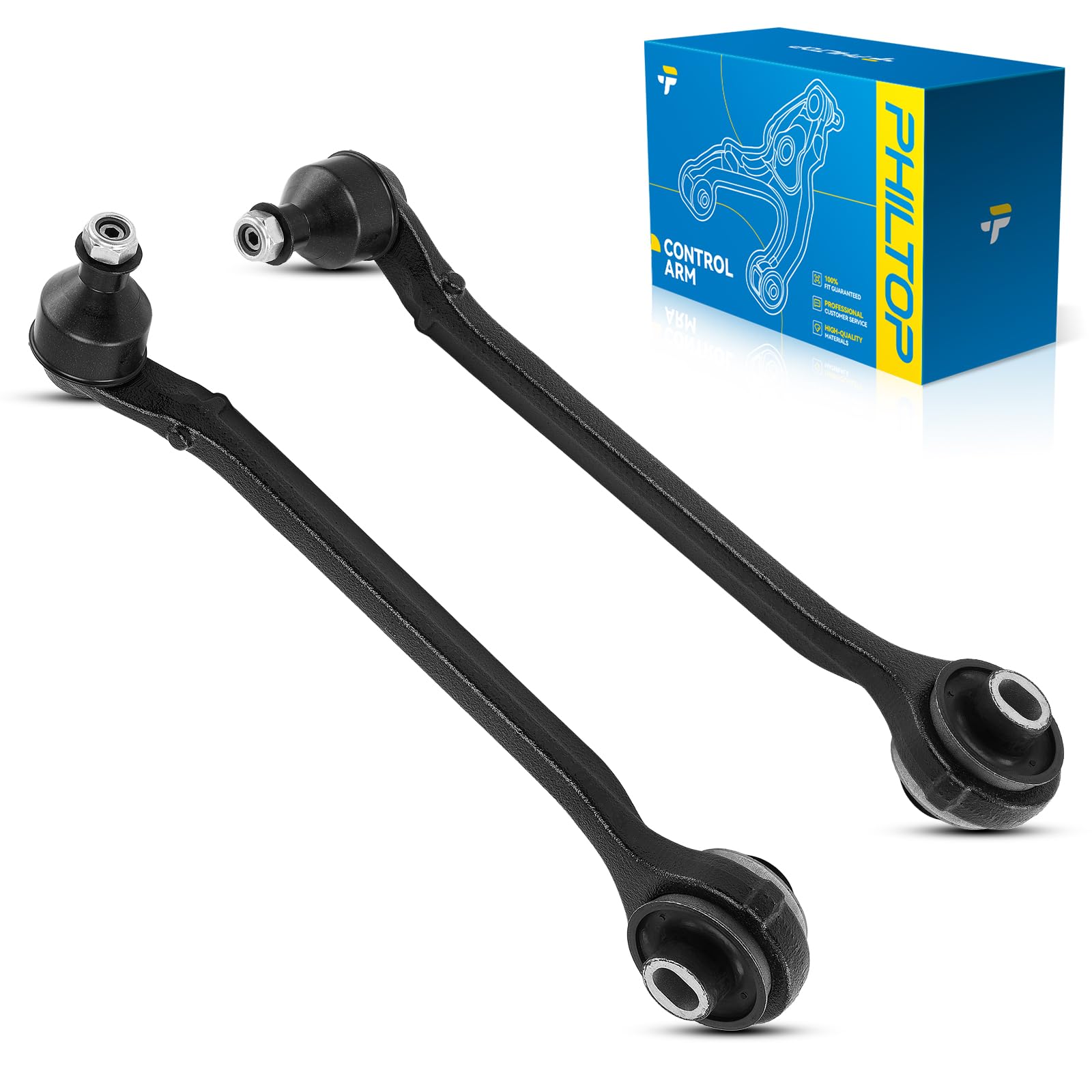 PHILTOP 2Pcs Front Right Left Lower Forward Control Arms w/Ball Joint for 2011-2020 300, 2011-2020 Charger, 2011-2020 Challenger, K010536 K010535 Suspension Kit