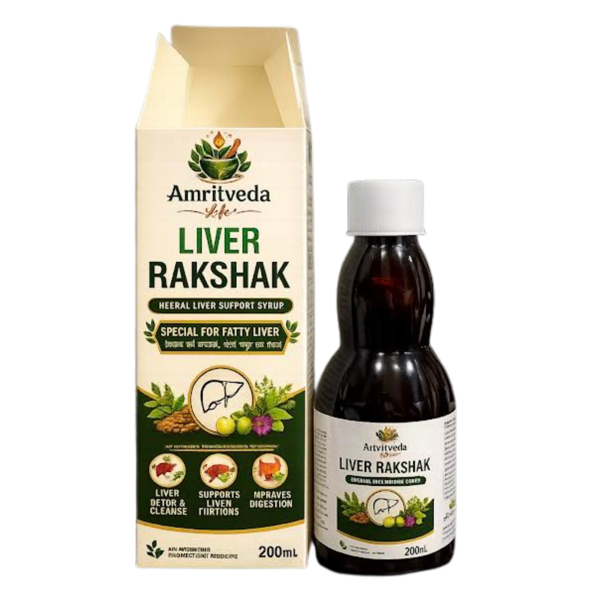 Life Liver Rakshak Herbal Liver Support Syrup 200ml Ayurvedic Liver Care Syrup for Digestion and Liver Wellness-image-20
