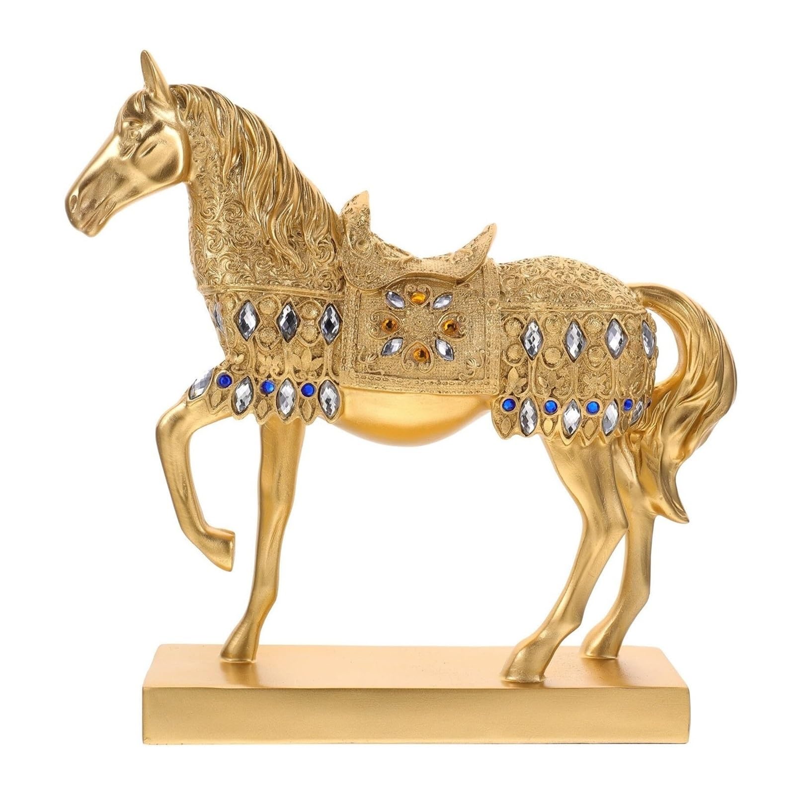 Statue de cheval en résine pour bureau : sublimez enfin vos étagères vides avec style