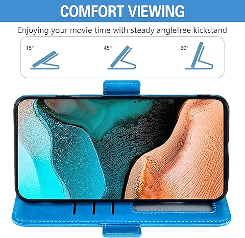 Miniatura 4 de Asuwish Compatible con Xiaomi Poco F2 ProRedmi K30 Pro Wallet Case y protector de pantalla de vidrio templado titular de tarjeta de crédito con