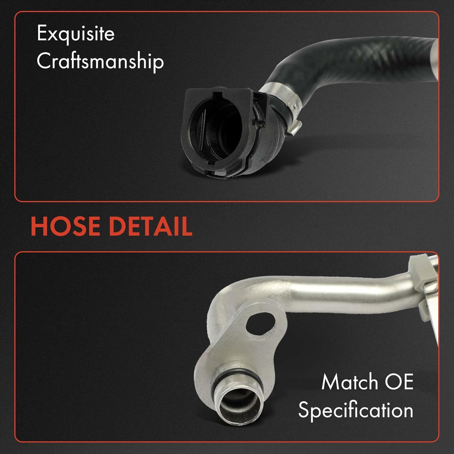 A-Premium Turbocharger Coolant Return Line Compatible with BMW 330i 2017-2018, 330i GT xDrive, 330i xDrive, X3, 530e, 530e xDrive, 530i, 530i xDrive, 430i, 430i Gran Coupe, 230i, 230i xDrive, Inlet