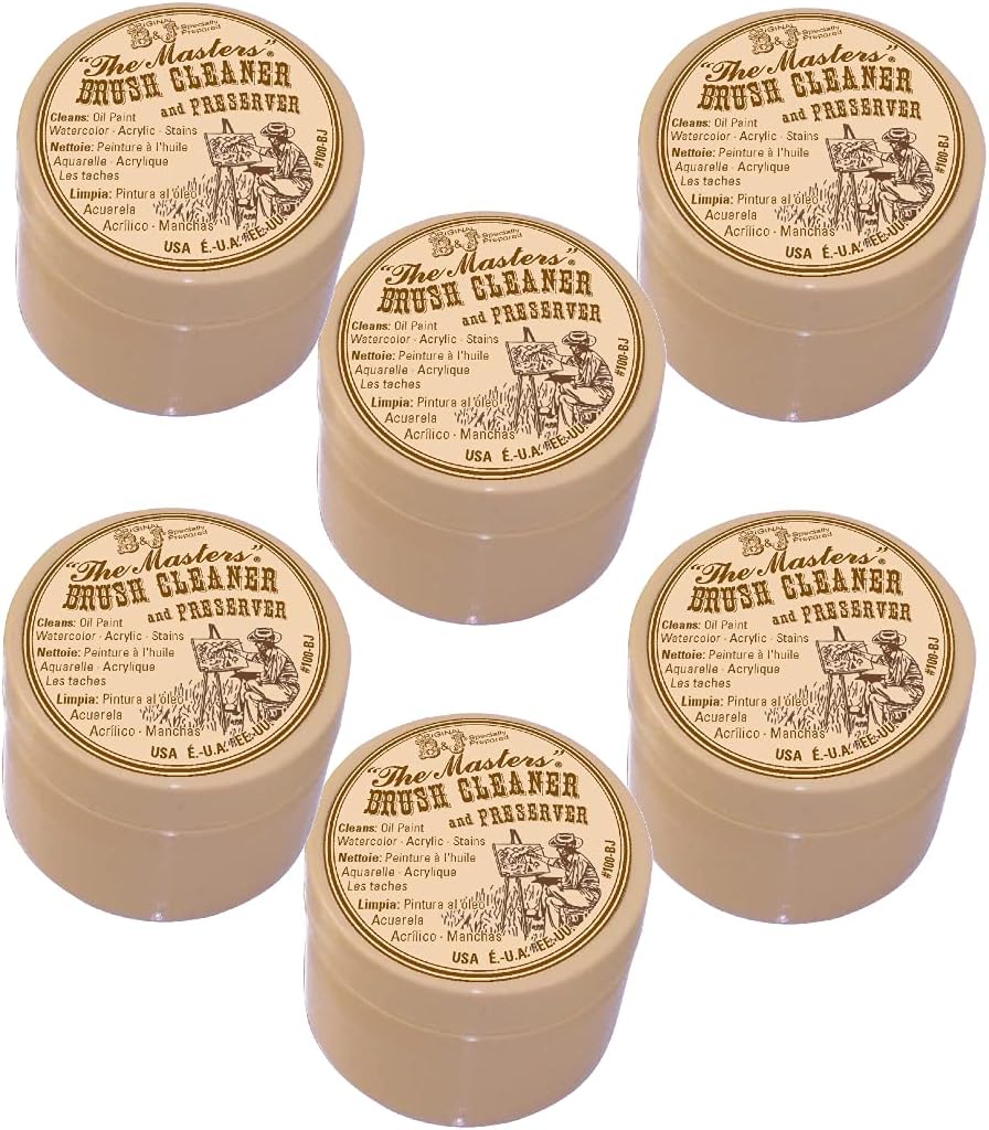 General Pencil Company Master's Brush Cleaner & Preserver 1oz, Multipack of 6