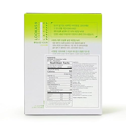 Miniatura 2 de Coreano Lookas9 Jeju Té Verde Latte Polvo Stick 30T Corea Home Cafe Home Coffeeshop Creamy Matcha Latte Polvo 0.67 oz* 30T