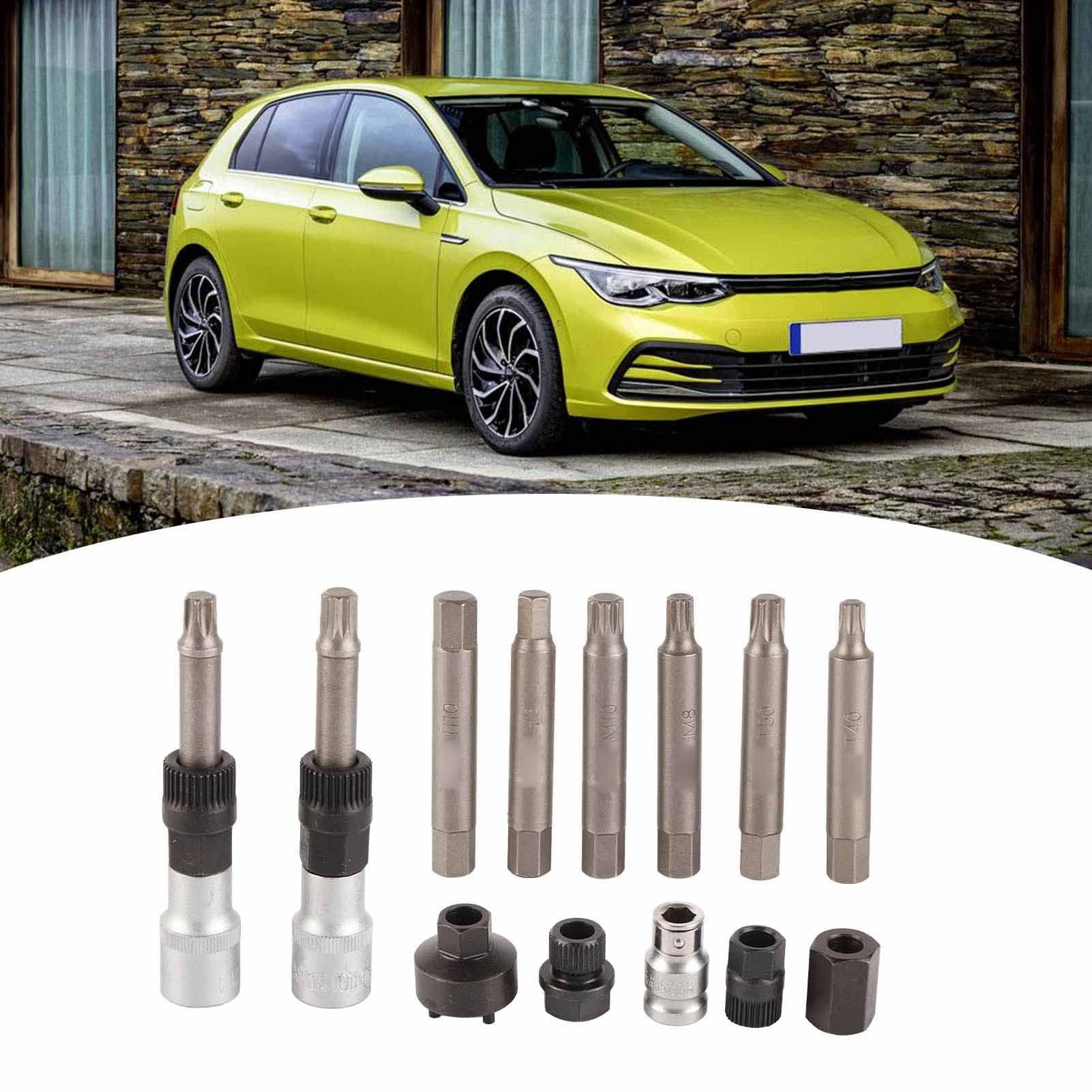 yaogohua 13 Pcs Alternator Pulley Tool Kit Freewheel Removal Decoupling Puller Socket Sleeve Drills Installer Set for OAD OWC Pulleys