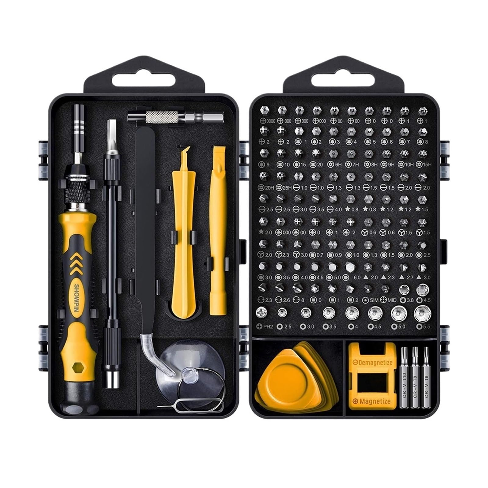 Kit de destornillador magnético multifuncional 25 115 135 140 en 1 for reparación dispositivos bricolaje