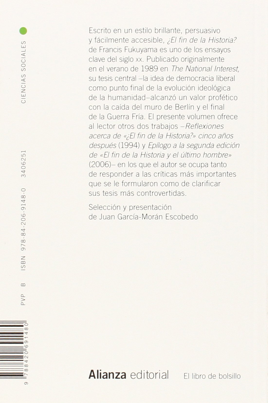 ¿El fin de la Historia? y otros ensayos (El libro de bolsillo - Ciencias sociales)
