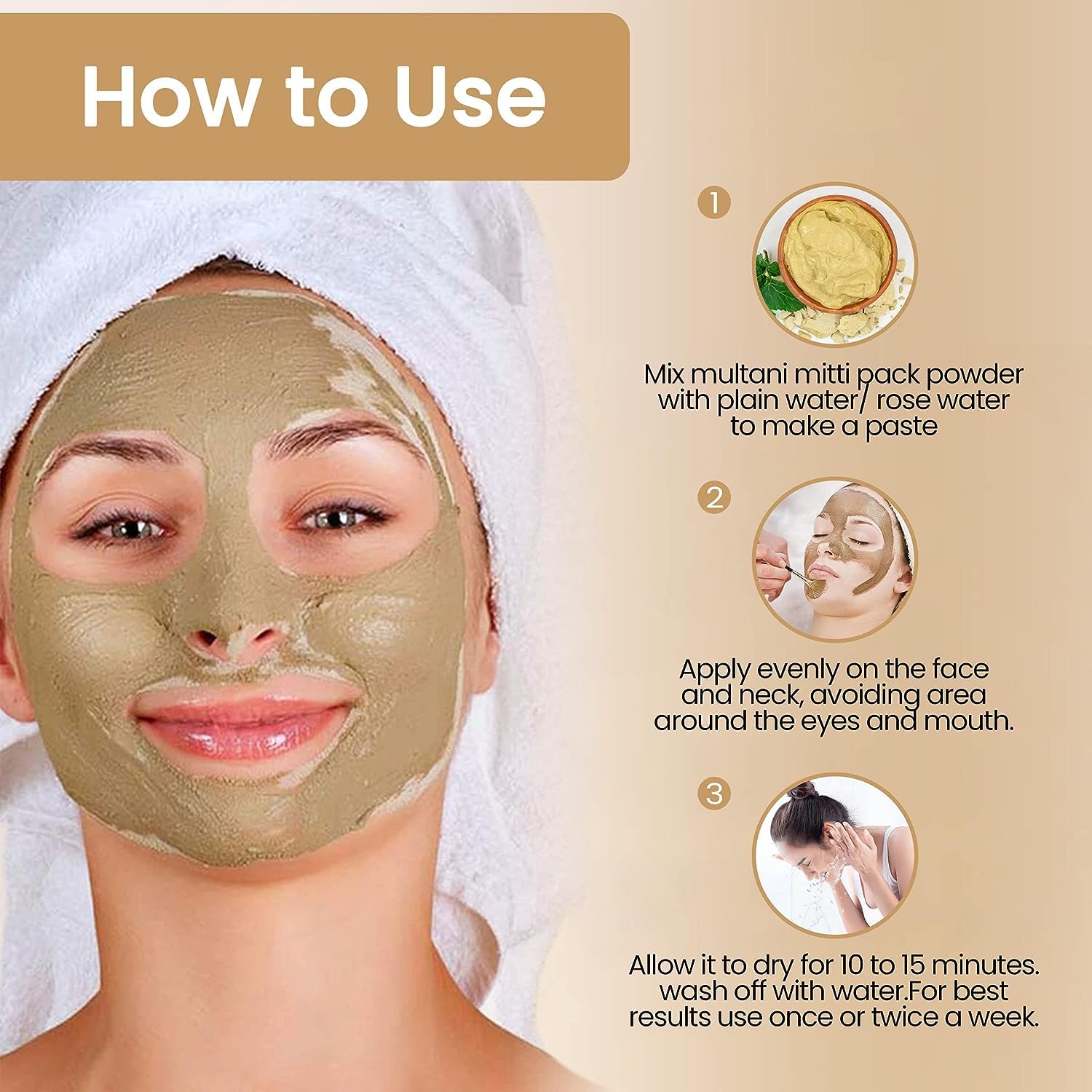 PRINZIP Pure Natural Multani Mitti Powder | Fullers Earth | Clay Organic (400GM) 1