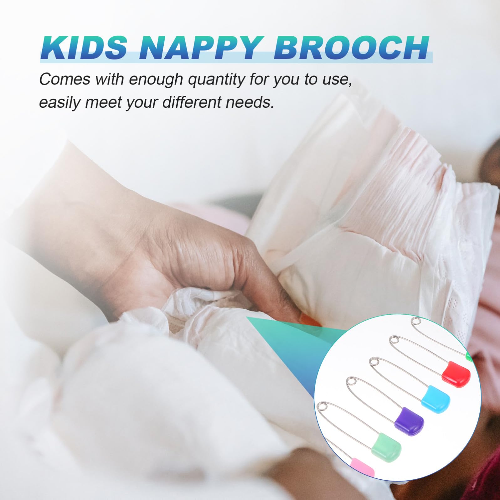 STOBOK 300piezas Broches De Seguridad Para Bebés Alfileres De Ropa Coloridos Para Para Niño Niña y Adultos Material Resistente La Corrosión