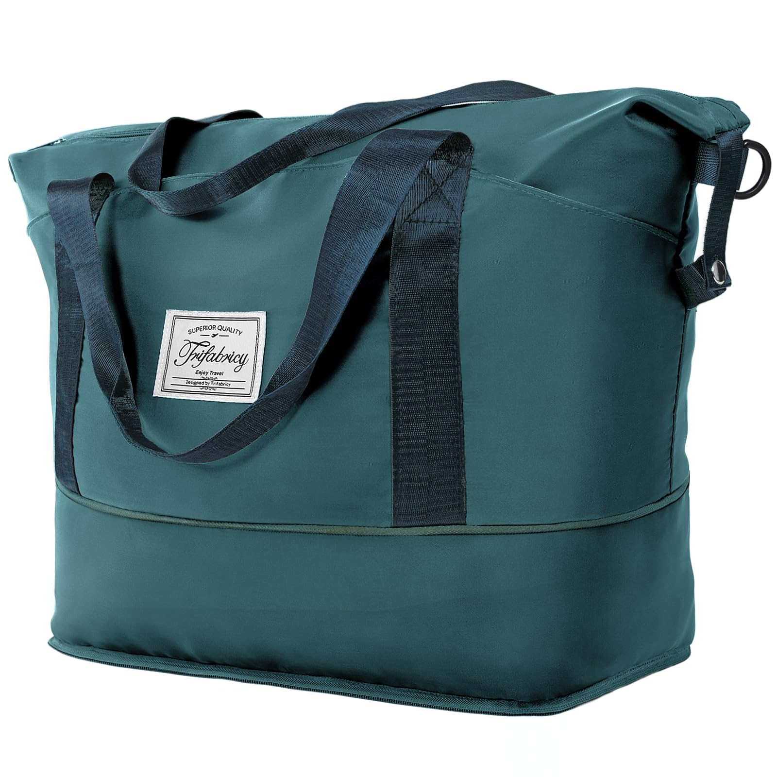 Trifabricy Travel Duffel Bag with Wet Pocket & Trolley Sleeve, Waterproof Expandable