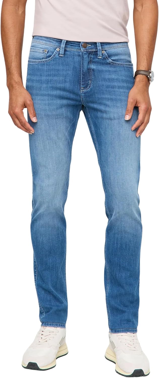 DUER Men's Performance Denim Slim Fit Jeans, Stretch Pants, Breathable Cooling Trousers, Soft Comfort