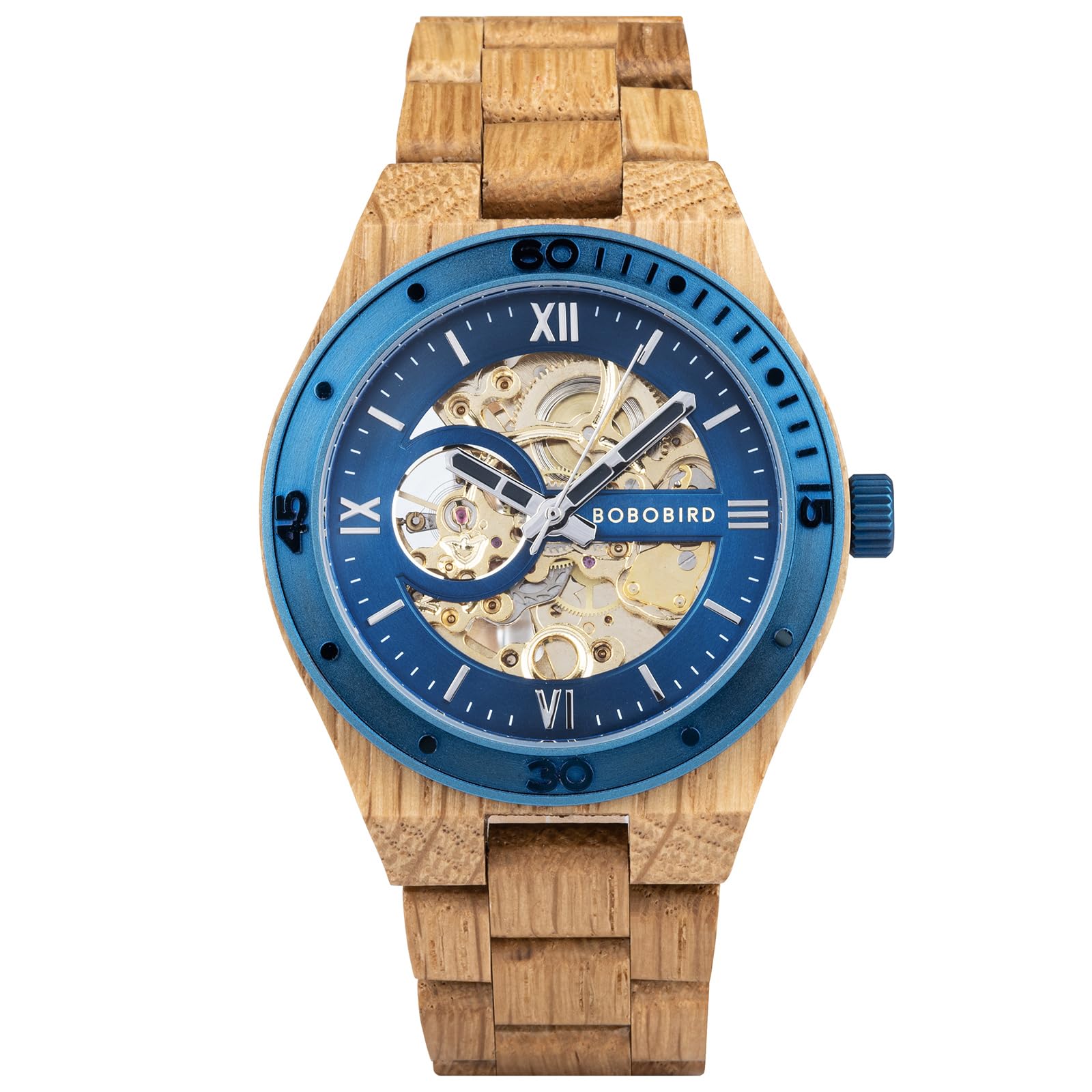 BOBO BIRD Mens Wood Watches Skeleton Mechanical Wooden Watch Lightweight Luxury Wristwatches with Natural Wood Band of Limited Edition Collection for Men (B0CBMRR439) Amazon Price History, Amazon Price Tracker