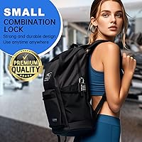 Vista 2 de DELSWIN Candado de Combinación de 3 Dígitos Pequeño – 4 Piezas Candados de Combinación Reiniciables para Casillero de Gimnasio Escolar, Exterior