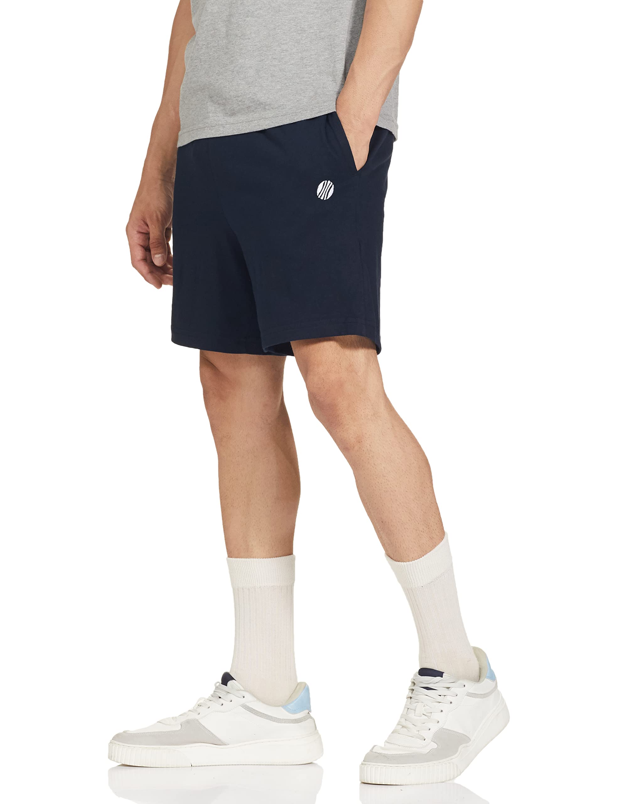 Max Men's Regular Fit Solid Lounge Shorts (Navy_XL) - Image 3 thumbnail