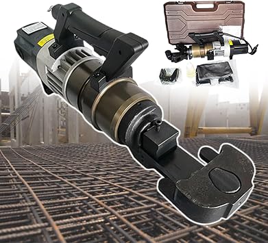 1200 W Electric Rebar Bender, Portable Electric Hydraulic Rebar Bending Machine, Bending Diameter 8-25 Mm, for Bending & Straightening Steel Bar,B-25