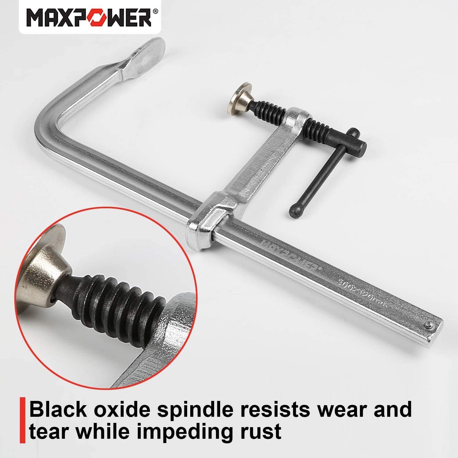 Uр Tо 60% оƒƒ MAXPOWER Heavy Duty F Clamp 12-Inch x 4-3/4-Inch Throat (300 x 120mm Throat), Pack of 4 Rеvіеw Prоduсt MAXPOWER Heavy Duty F Clamp 12-Inch x 4-3/4-Inch Throat (300 x 120mm Throat), Pack of 4