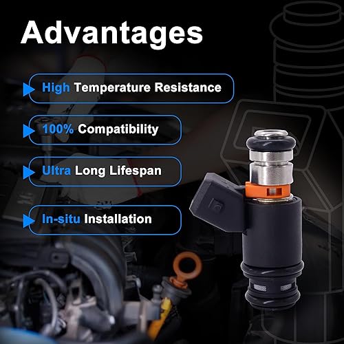 Miniatura 66 de HiSport Inyector de combustible 3 PCS 5WY2404A compatible con John Deere 825i Gator 3 cilindro motor MIA11720