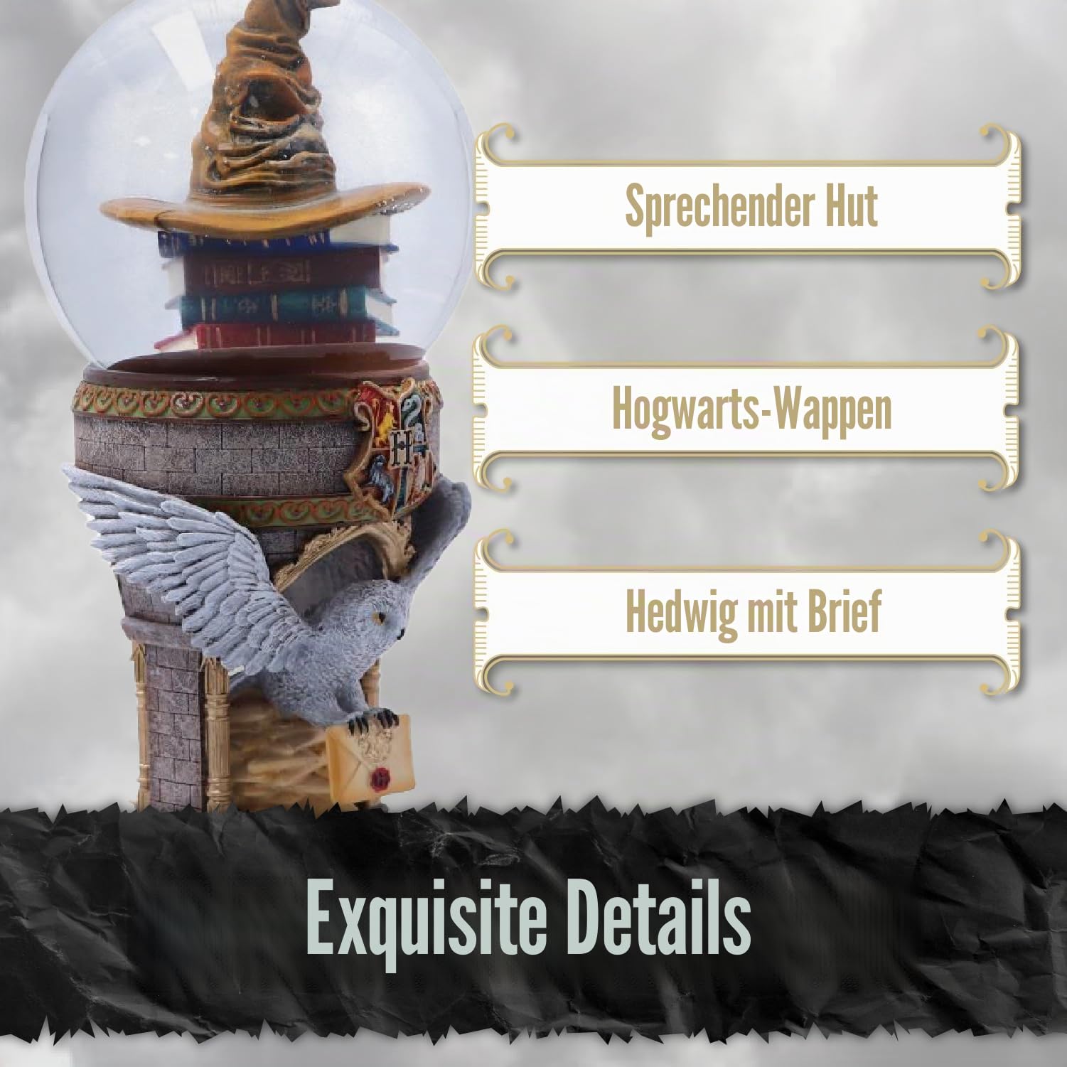 Nemesis Now Offiziell lizenzierte Harry Potter Schneekugel zum ersten Tag in Hogwarts, 19,5 cm