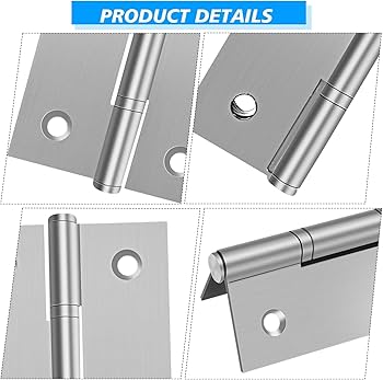 Kit De Bisagras De Puerta De Acero, Puerta Cuadrada De 8 Pulgadas, 92