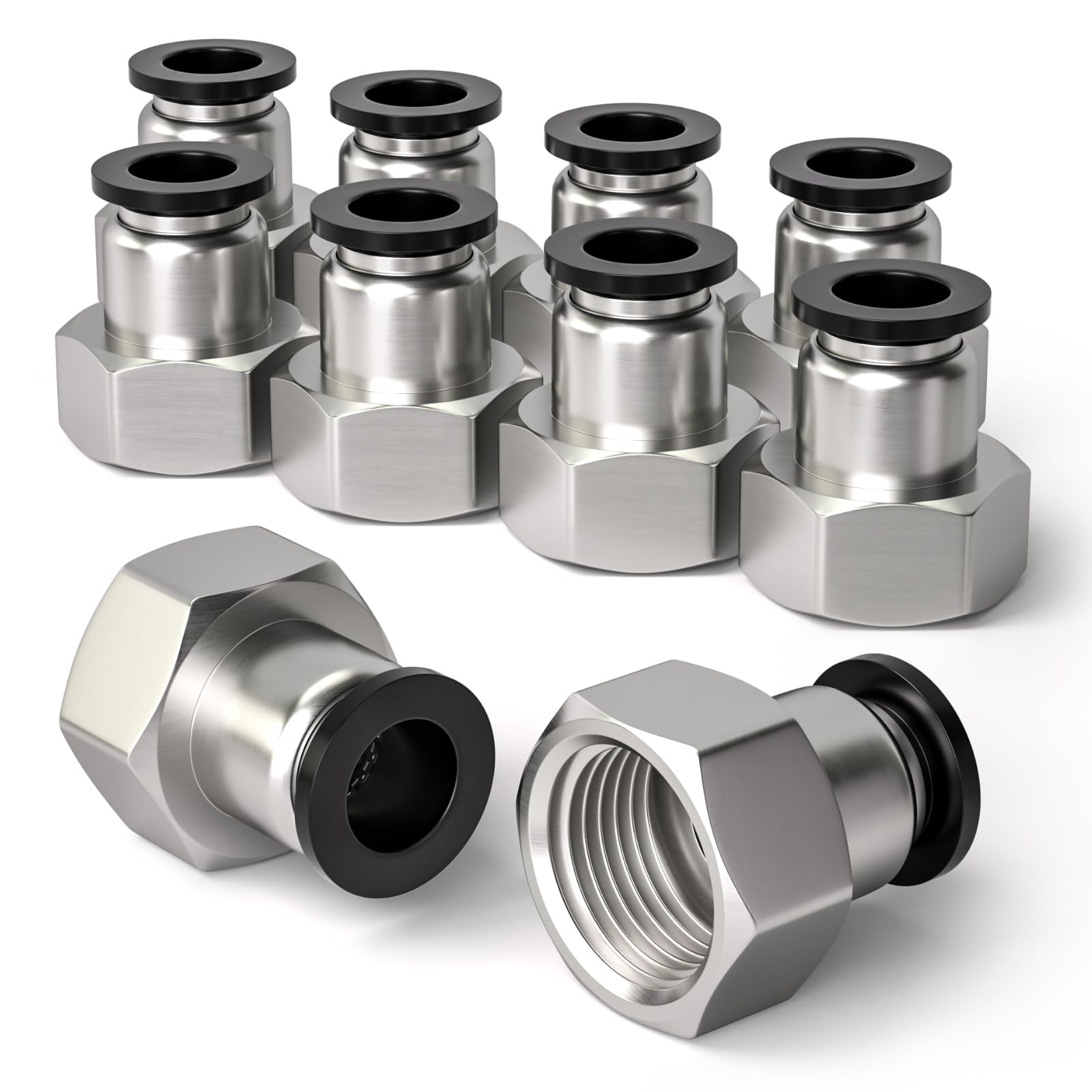 Raccord pneumatique PCF6-04 pour optimiser les circuits d'air comprimé tube 6mm femelle 1/2