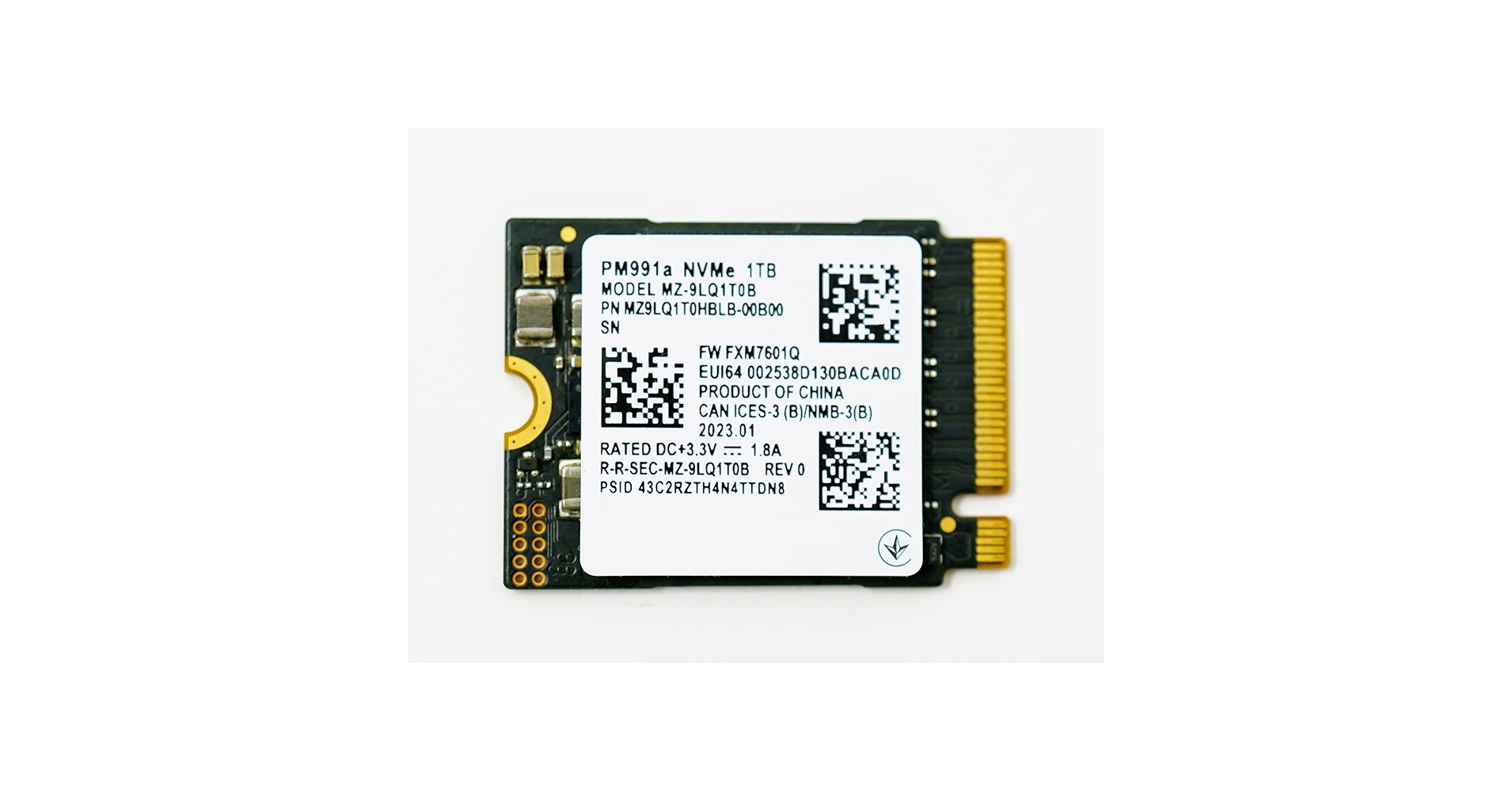 内蔵型SSD SAMSUNG PM991a NVMe 1TB 2230 Amazon.co.jp: SAMSUNG 1TB SSD M.2 2230 30mm PM991a NVMe PCIe