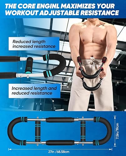 Miniatura 7 de 2026 New Saker PowerTwist Arm Trainer, Adjustable Forearm Strengthener, Arm Exercise and Chest Workout Equipment for Home Gym, for Men, Ideas for