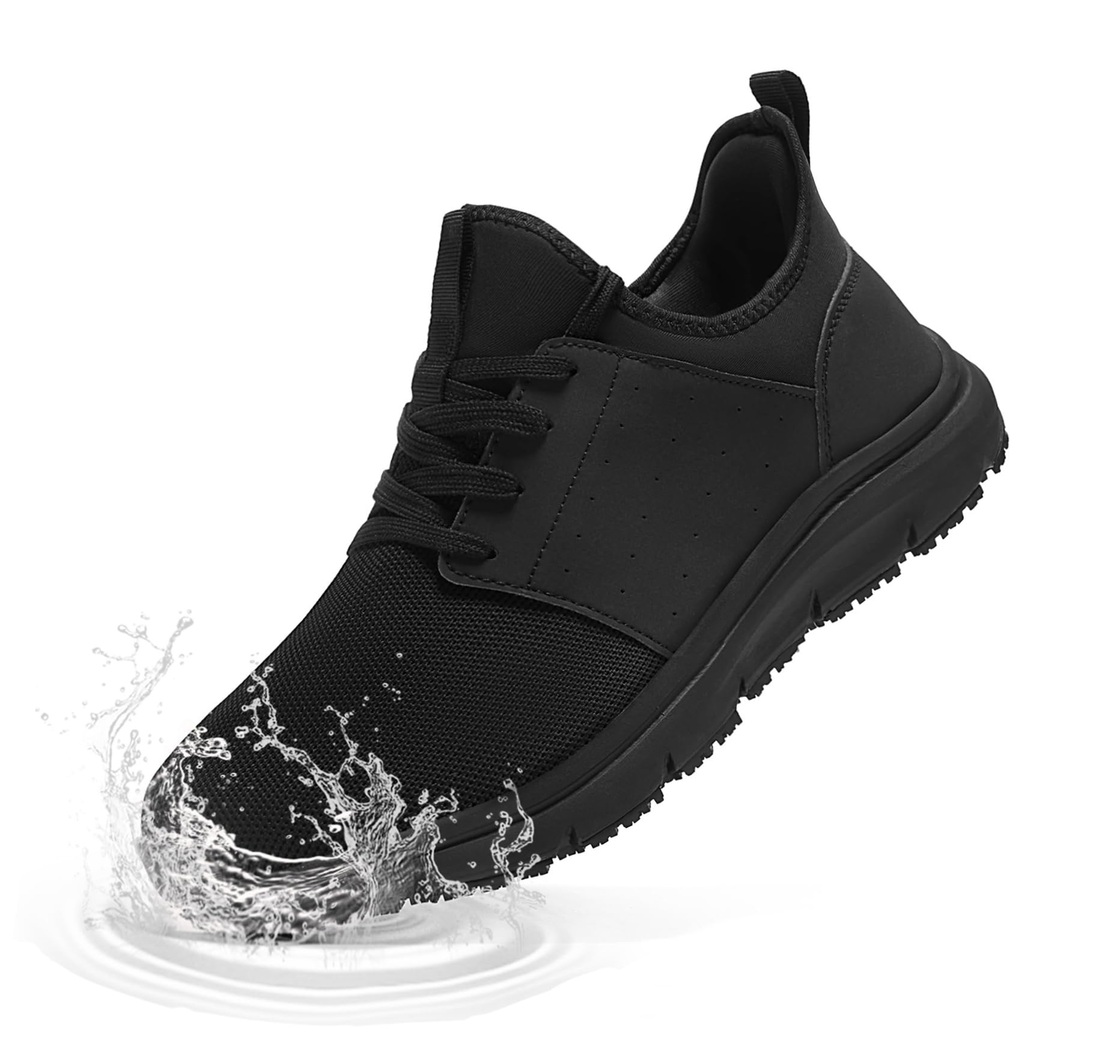 Mens Non Slip Work Shoes Slip On Waterproof Zapatos Trabajo Food Service Chef Kitchen Water Resistant Sneakers Working Footwear-image-22