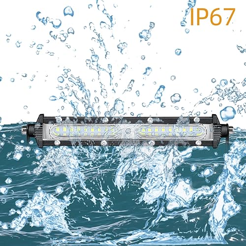 Miniatura 5 de STDYSUN - Barra de luces LED antiniebla de conducción todoterreno ultra delgada de una sola fila, 2 piezas de 17.8 cm, impermeables, luces de