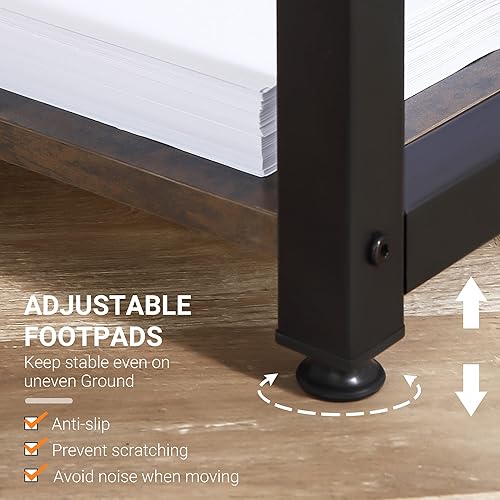 Miniatura 6 de HOMCOM Escritorio para computadora en forma de L, escritorio de esquina para oficina en casa, mesa de trabajo con escritorio ancho, 2 estantes