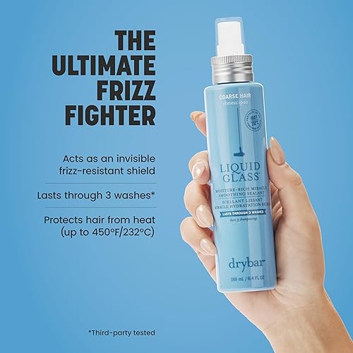 Miniatura 3 de Drybar Liquid Glass Moisture-Rich Miracle Smoothing Sealant  Heat Protectant for Hair, Lasts Through 3 Washes for Long-Lasting Frizz Resistance and