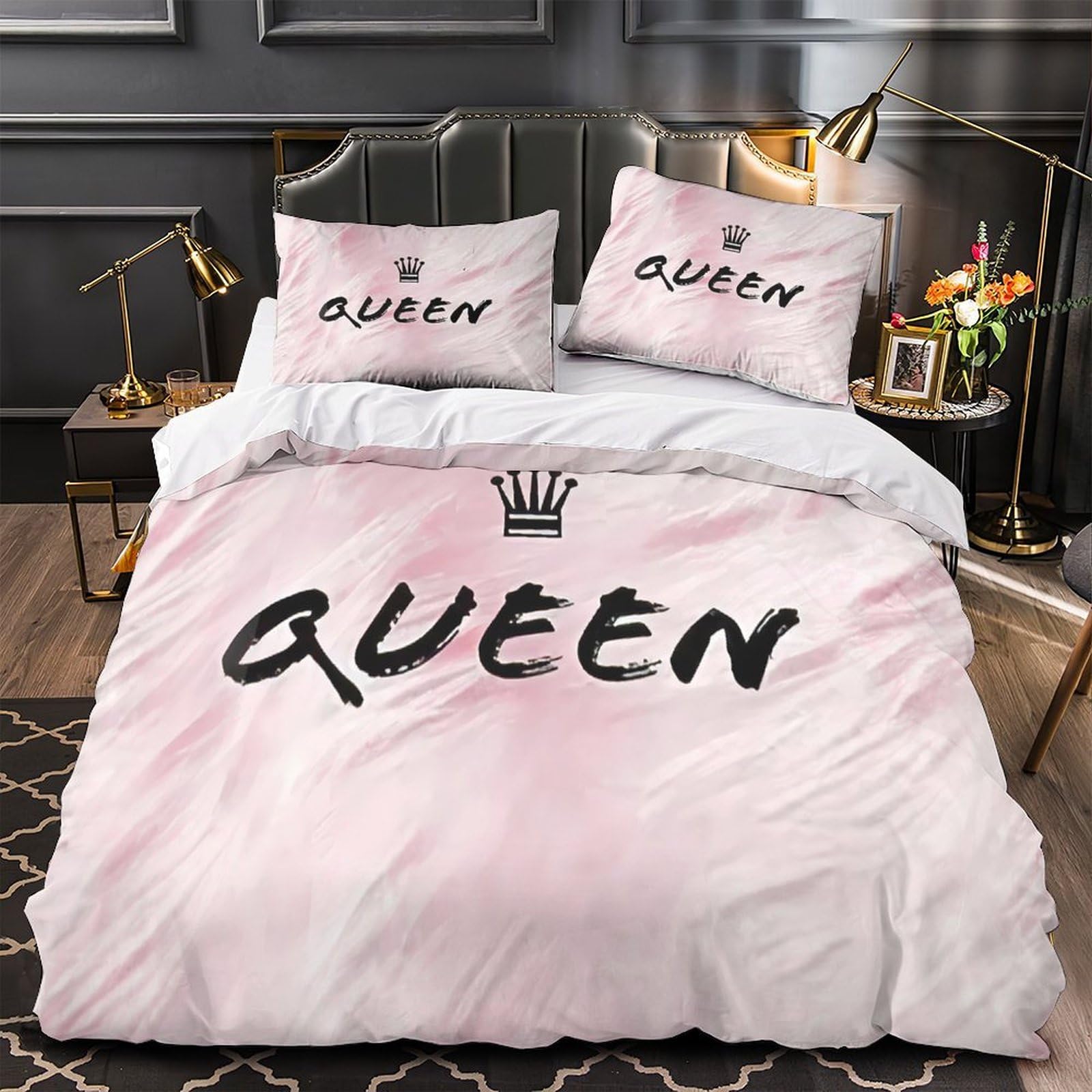 Parure de lit Reine pour chambre de couple ou single élégante