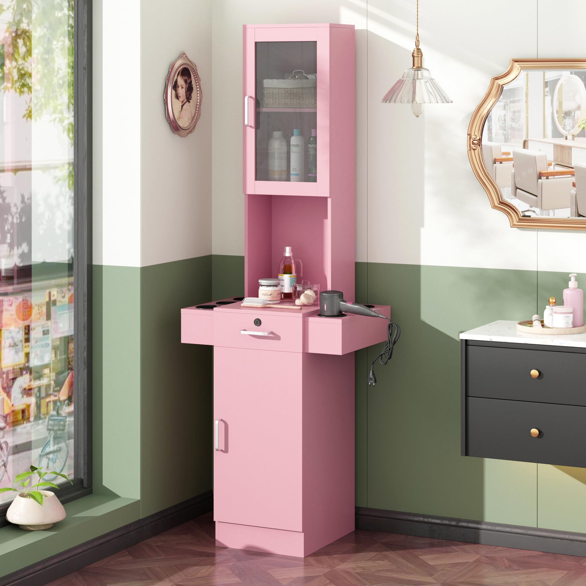 Amazon.com: RESHABLE Salon Station for Hair Stylist,Hair Styling Amazon.com: RESHABLE Salon Station for Hair Stylist,Hair Styling