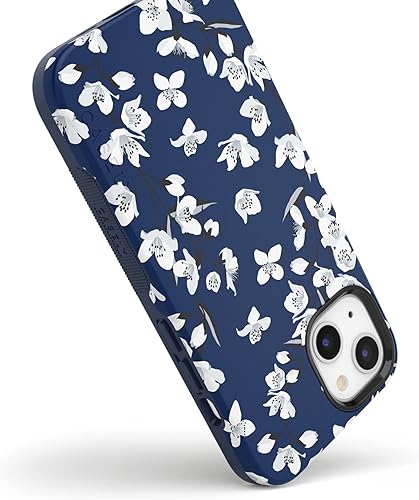 Vista 628 de Casely Funda para iPhone 13 Compatible con MagSafe Color Splash de medianoche Funda retro abstracta Color de medianoche Splash Abstracto