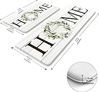 Vista 1 de KIMODE Tapete de Cocina Estilo Granja 2PCS Alfombras de Cocina Anti Fatiga Antideslizantes Impermeables Tapete de Piso de Cocina Acolchado Cómodo