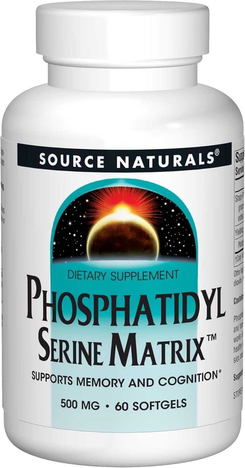 Source Naturals Phosphatidyl Serine Matrix 500mg - 60 Softgels - Image 4