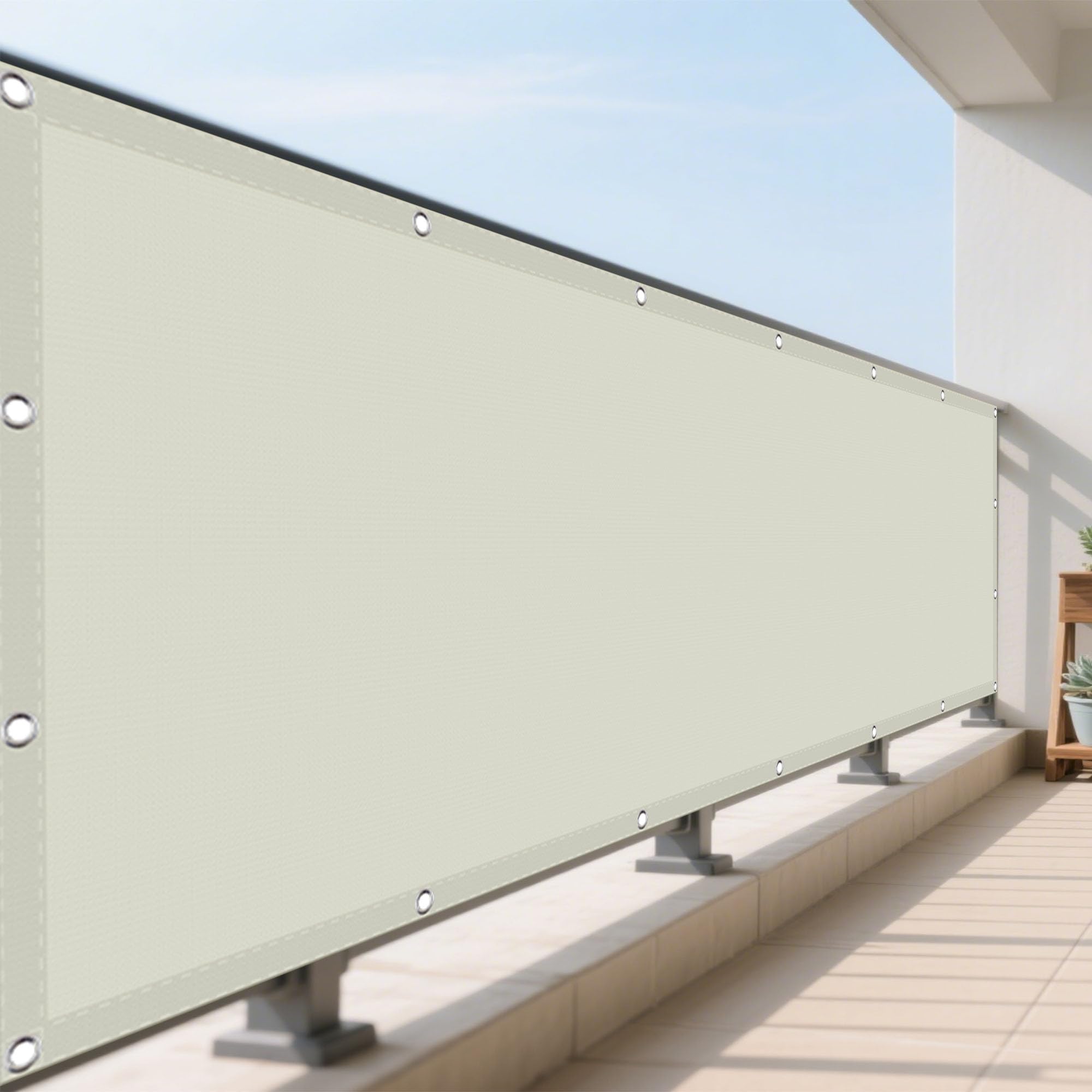Voiles ombrages imperméable 220x260 contre la chaleur et la pluie sur le balcon