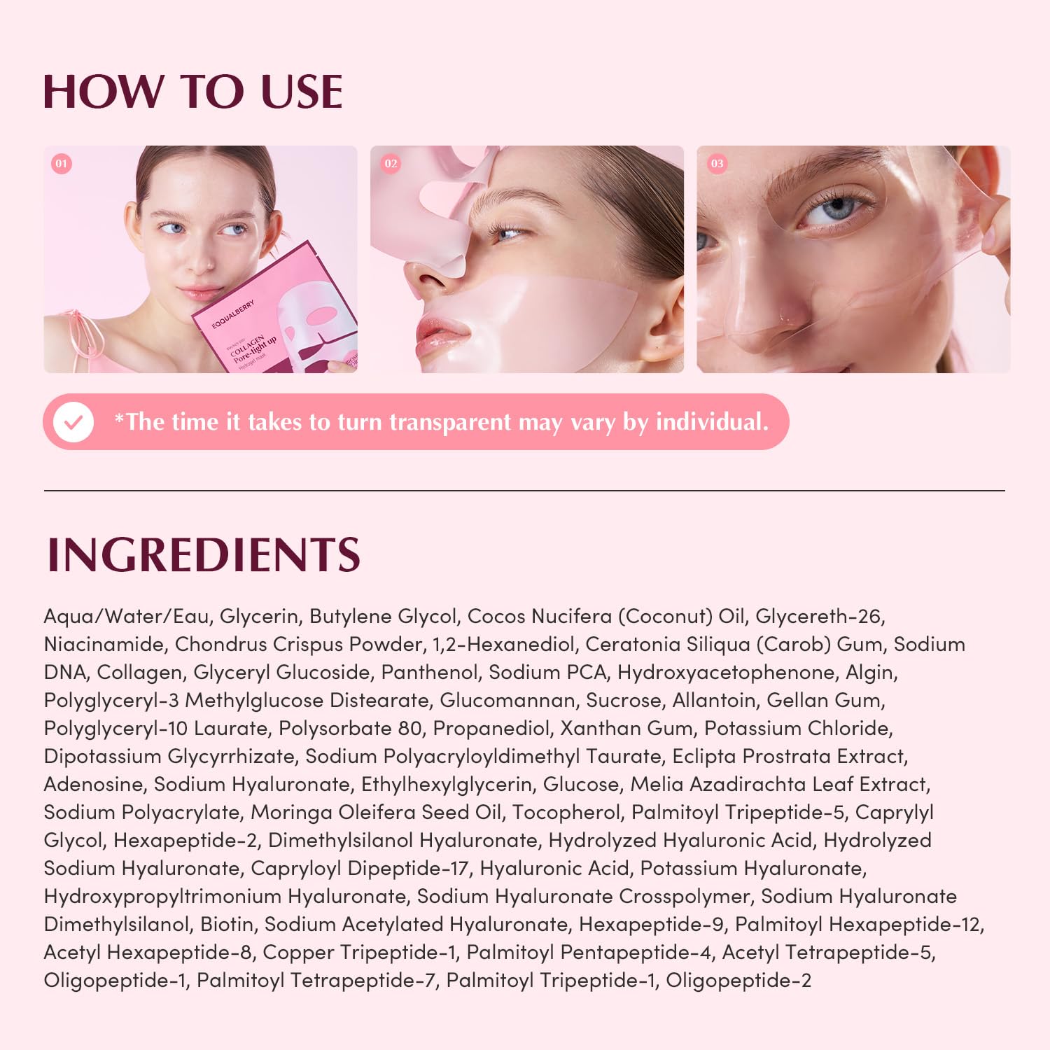 - Collagen Pore-Tight Up Hydrogel Mask (4 adet) - Vegan PDRN + Kolajen Hydrojel Maske