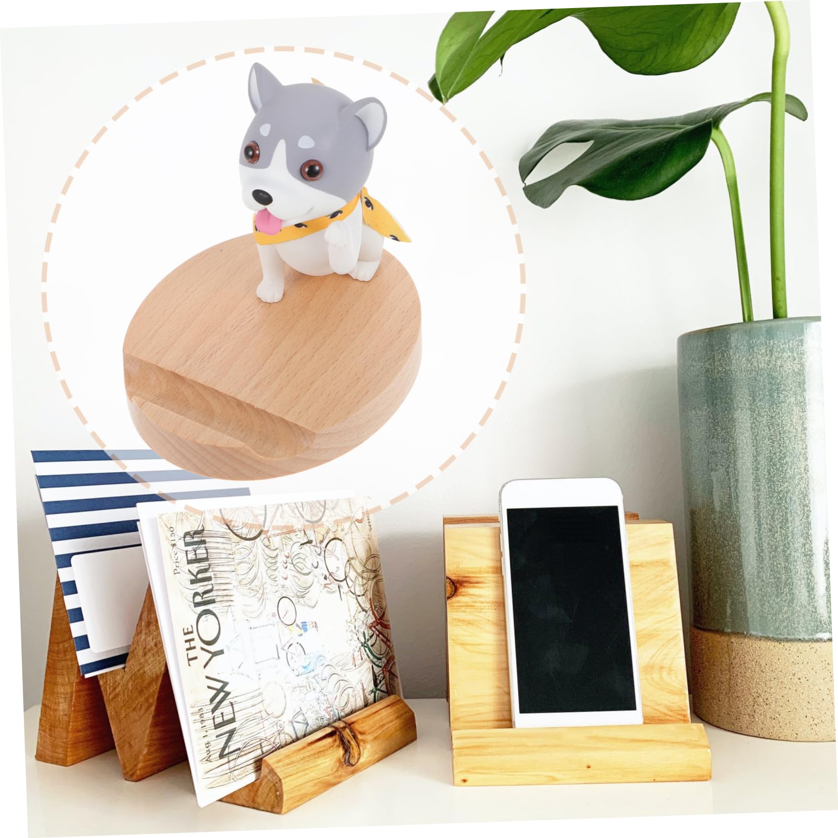 jojofuny 2pezzi Supporto Telefonico Per Cellulare Forma Di Cagnolino Design Adorabile e Supporto Stabile Per Videochiamate e Musica Accessorio Creativo Per Scrivania e Tavolo Per Amiche e