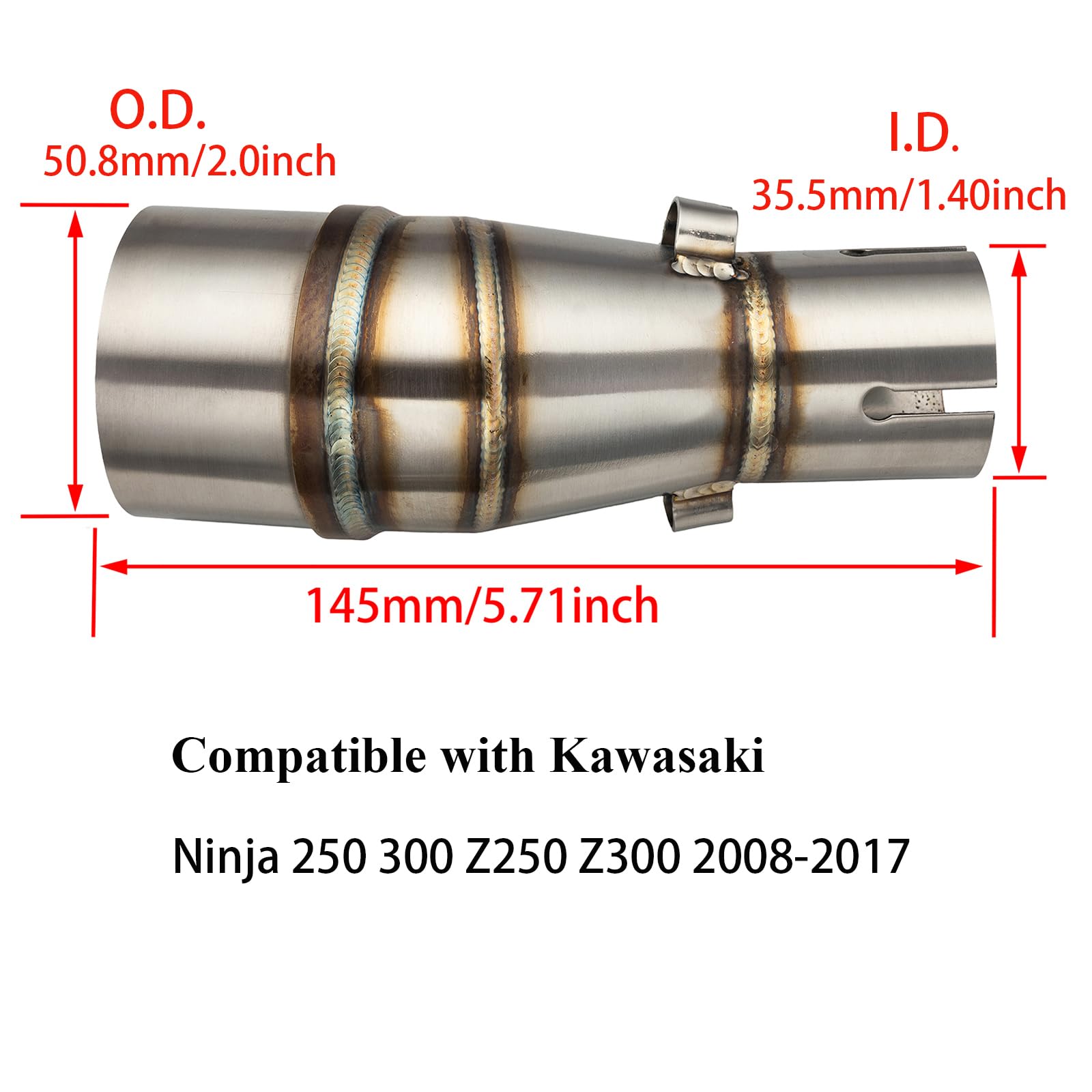 その他 UH Amazon.com: Xintre Motorcycle Exhaust Mid Pipe, Exhaust Pipe