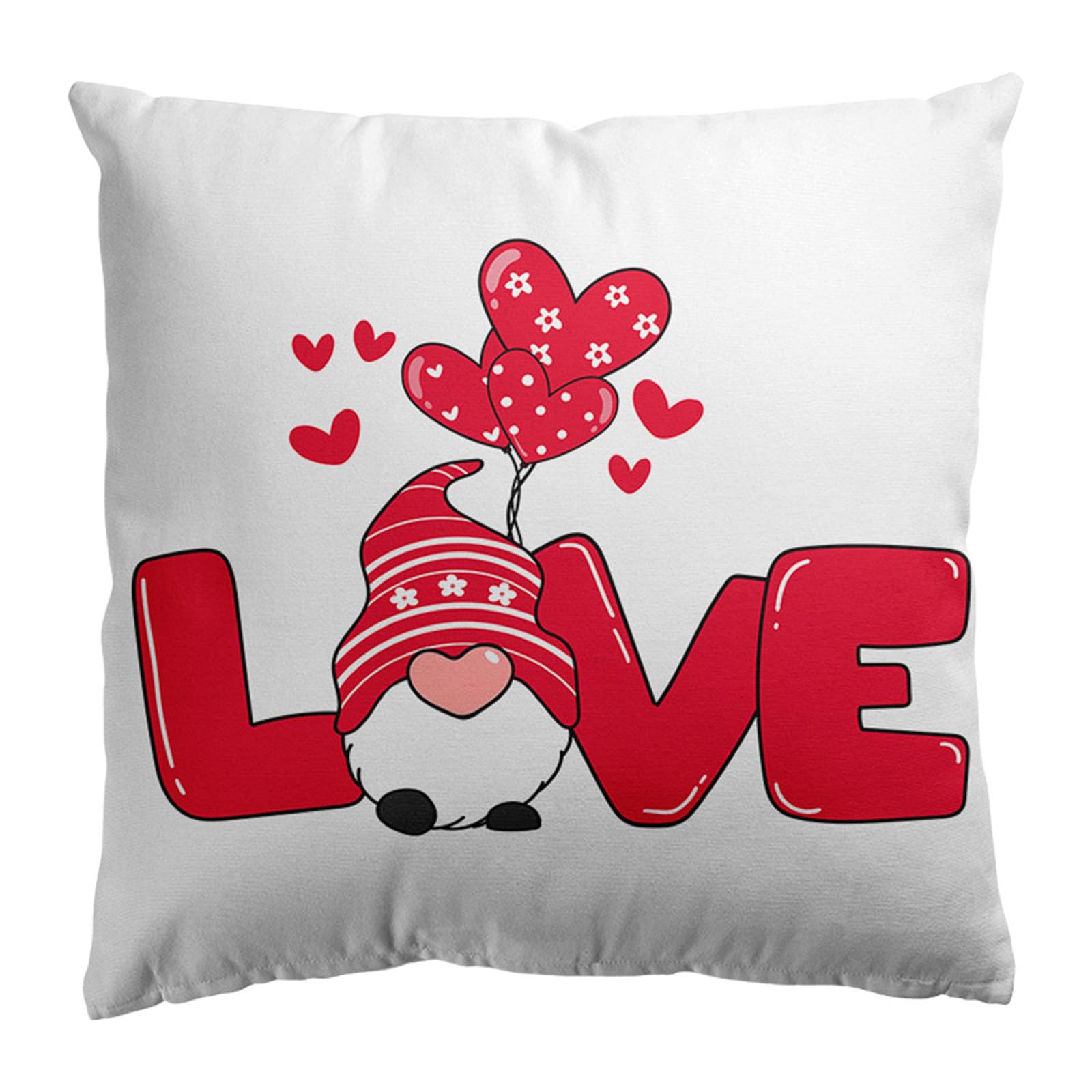 Juego de fundas de almohada de Navidad para cama Forever You, color rojo, para el día de San Valentín, 18 x 18 pulgadas, decoración adecuada para sofá, hogar, dormitorio, cojines personalizados