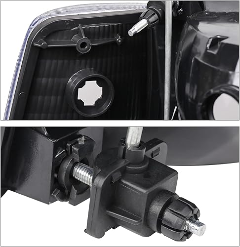 Miniatura 6 de M-AUTO Conjunto de faros delanteros con parachoques y lámparas de esquina compatible con Ford Bronco F-150 F-250 F-350 1992-1996, lado del conductor