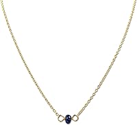 Vista 219 de Gargantilla de piedra natal – Regalo de cumpleaños, regalo para niña, mujer, amiga, hija, esposa, mamá, ella, joyas de piedras preciosas para uso