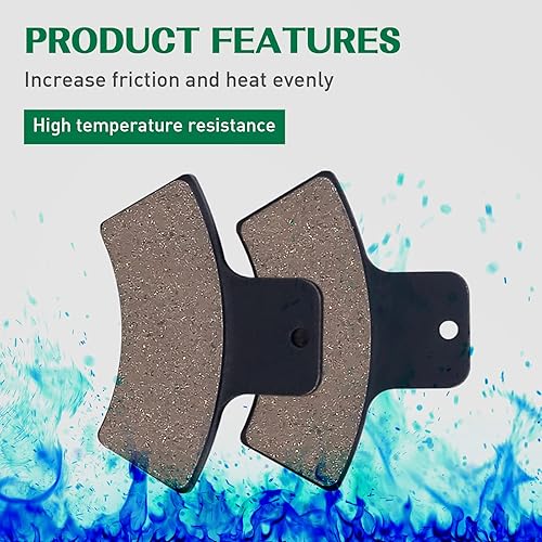 Miniatura 6 de Cyleto Pastillas de freno delanteras y traseras para Polaris Sportsman 500 400 335 Scrambler 400 500 Trail Blazer 250 400 Magnum 325 500 Sport 400