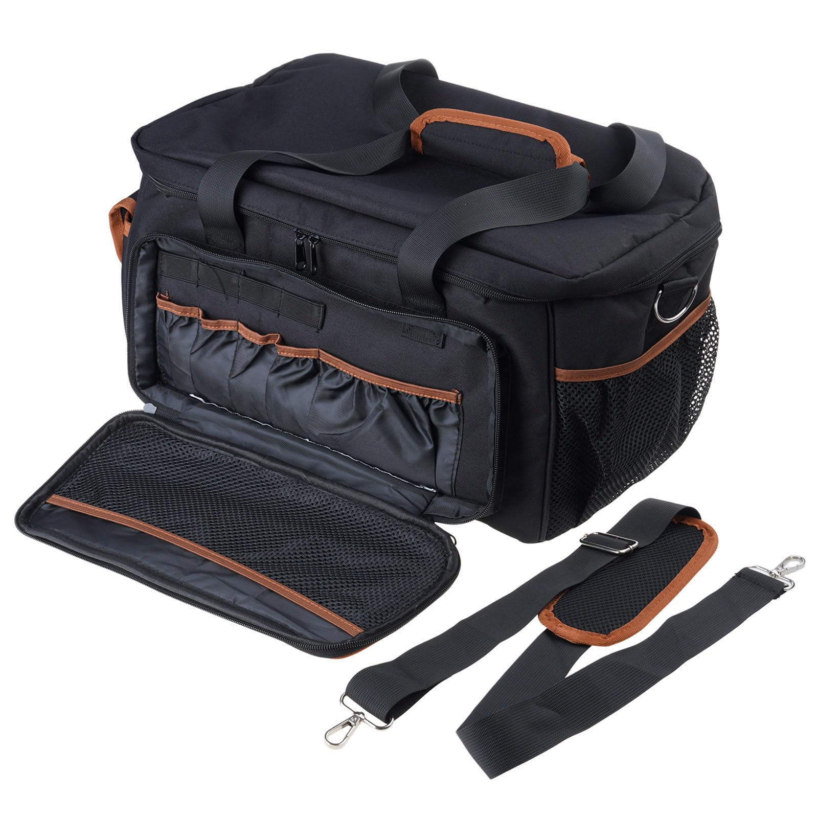 Buxuaaaa Men's Portable Tool Bag For Wide Storage Oxford Organization Bag For Storage Handbag For Screwdriver Large Capacity